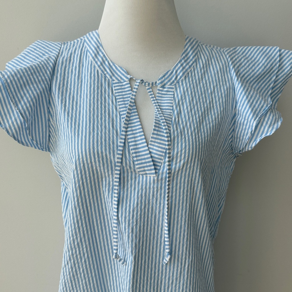 Vineyard Vines Blue Striped Dress - Picture 5 of 12
